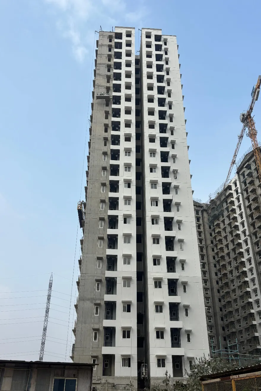 External painting work in progress