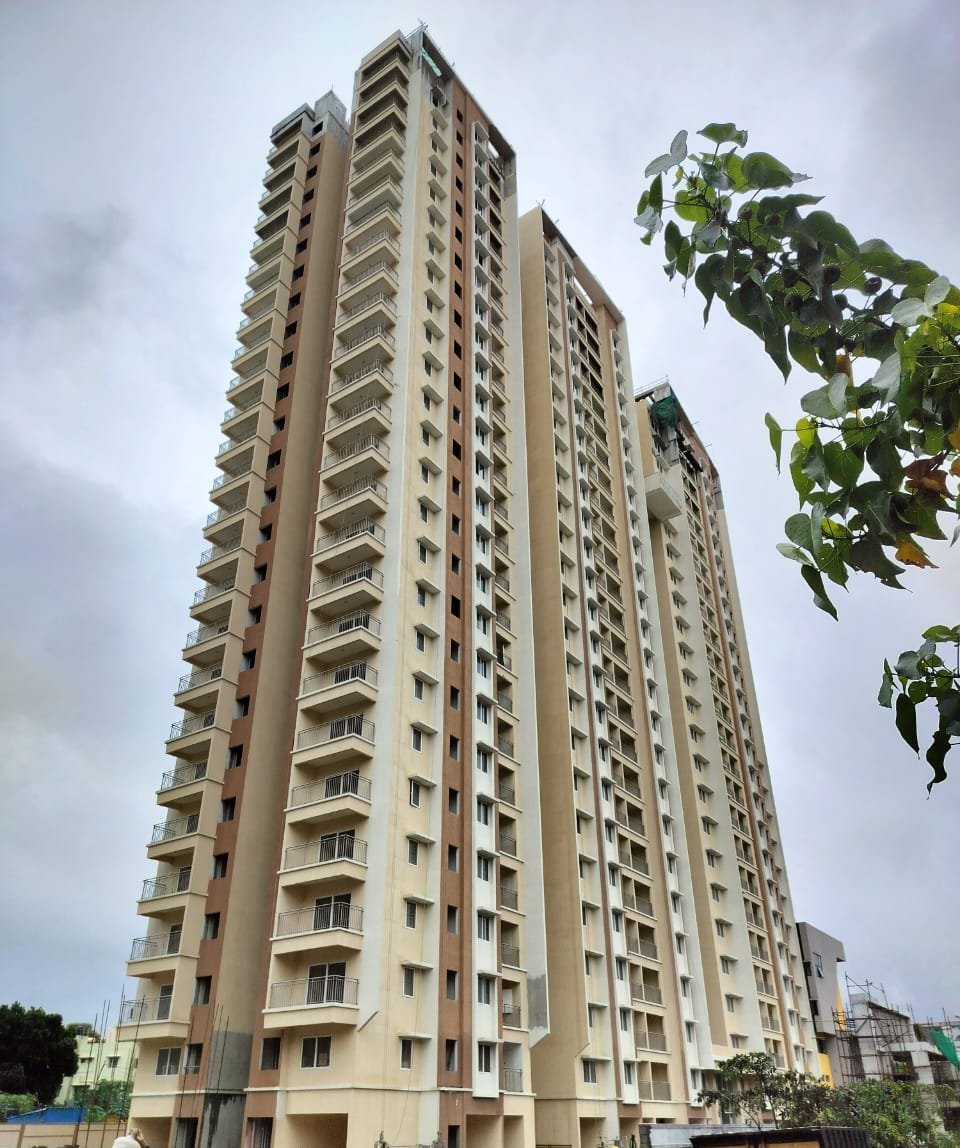 Tower B Above terrace Finishing works and External painting works are in progress