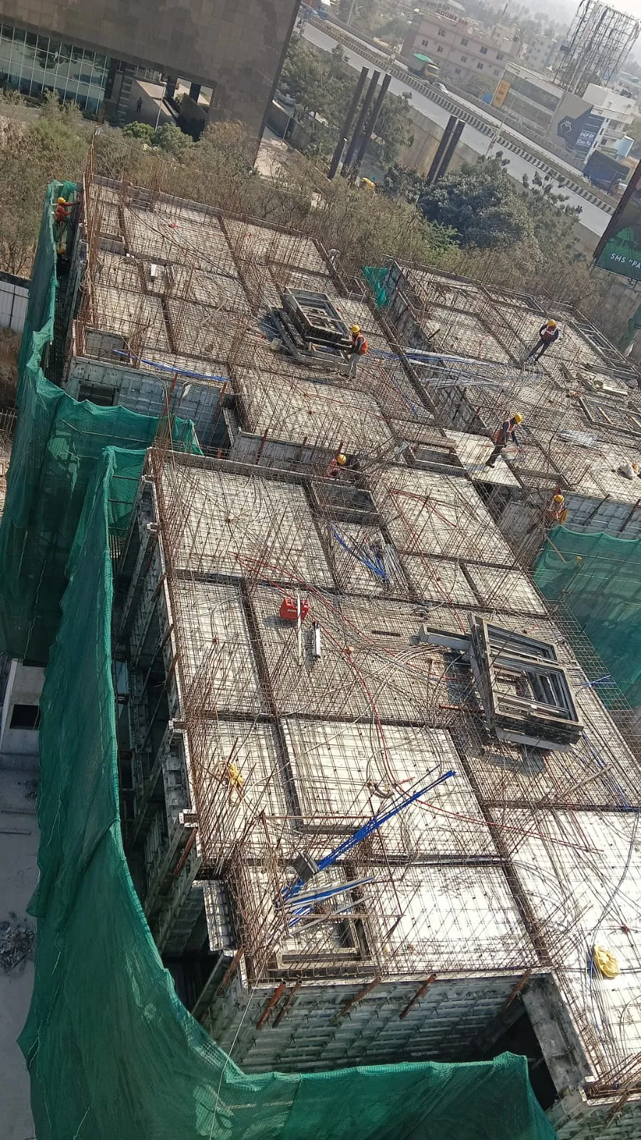 Tower B - 5th Floor | shuttering & Reinforcement completed for part of the slab