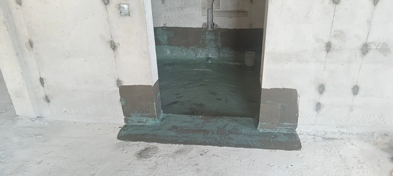Toilet Waterproofing works in progress