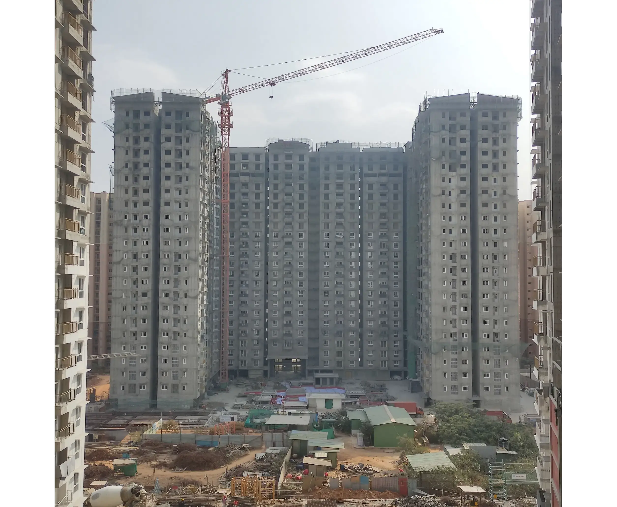 Terrace floor slab completed