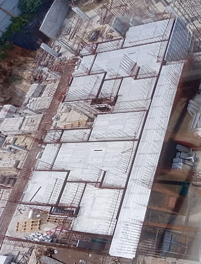 Ground floor to First floor shuttering work in progress