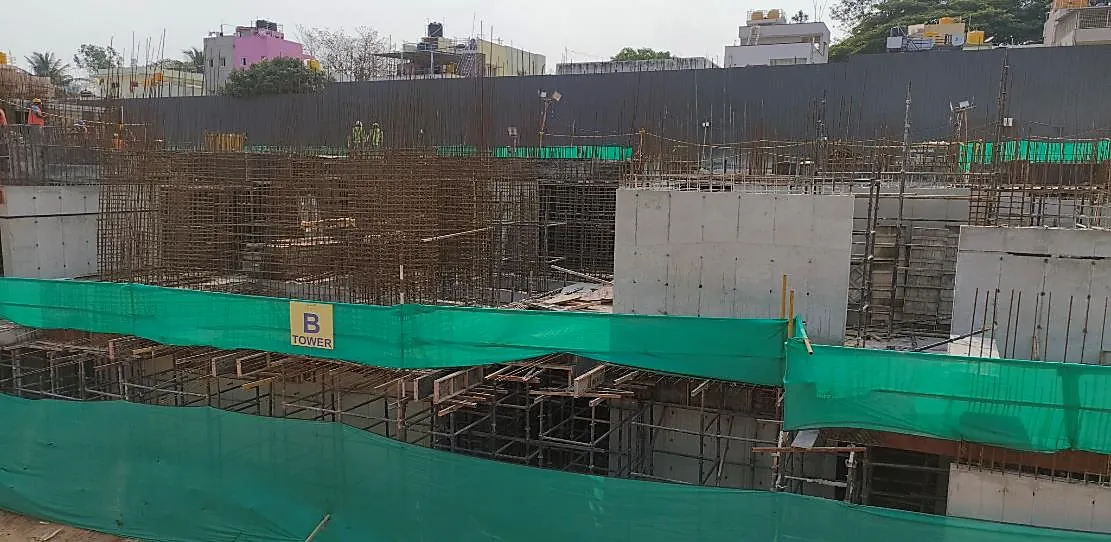 Tower – B: Ground floor works in progress