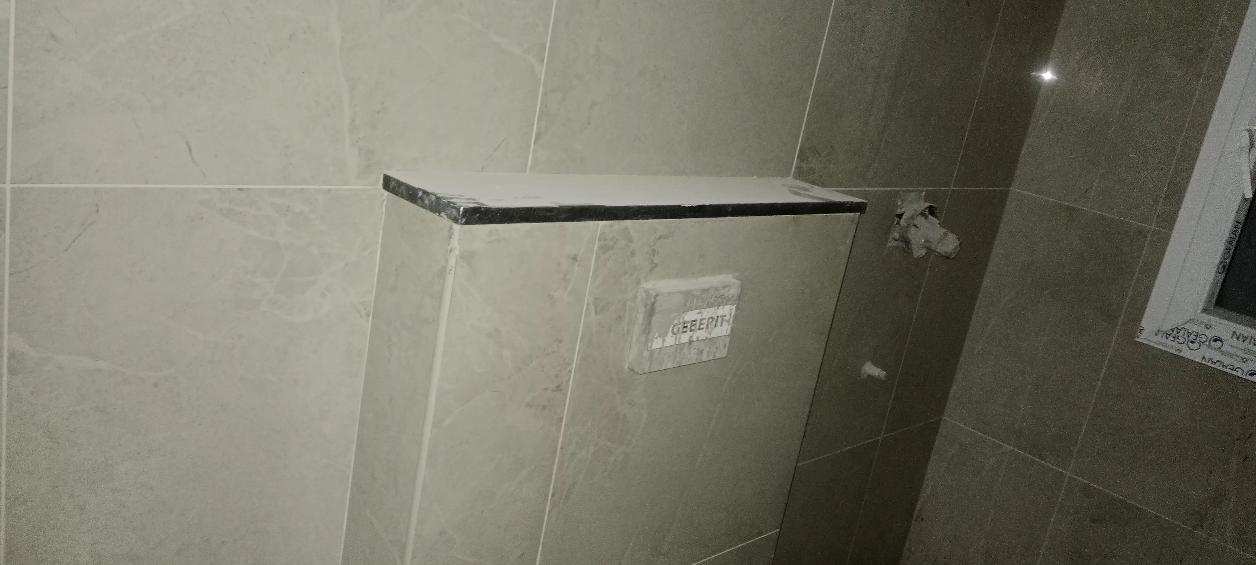 Finishing works in progress