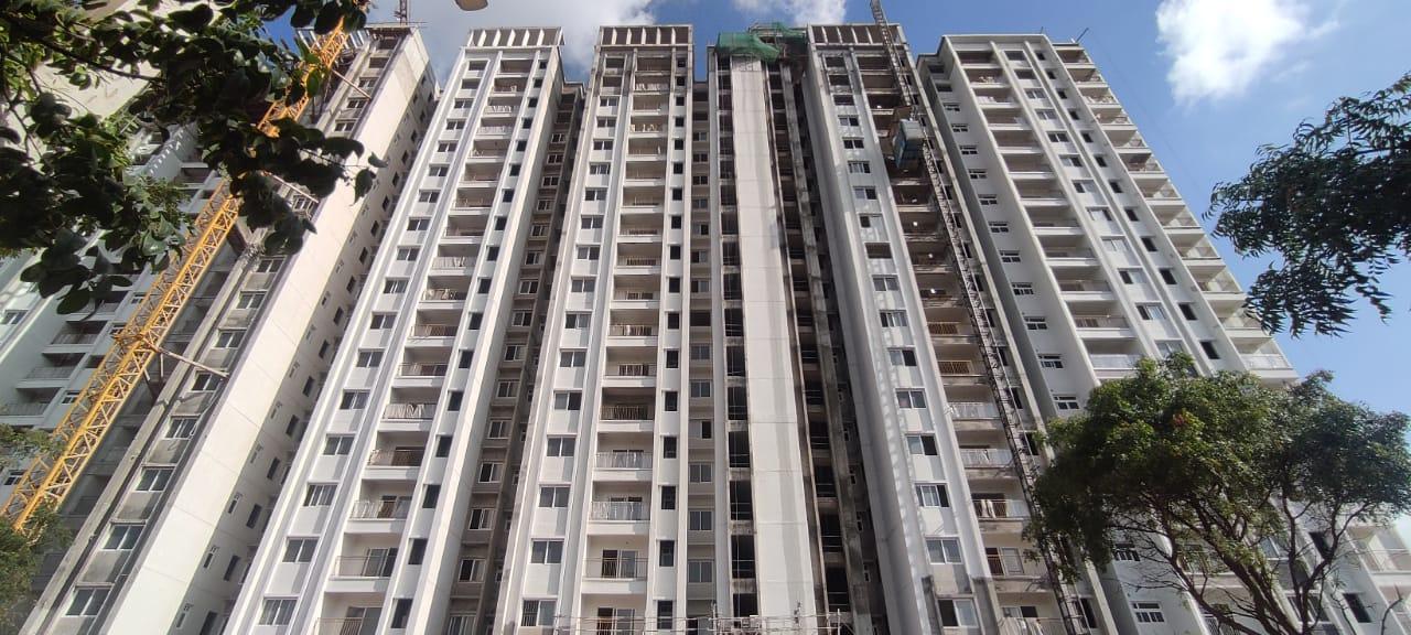 Tower D – External Painting activities are in progress