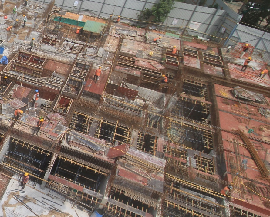 Tower-A: 1st Floor Slab in Progress