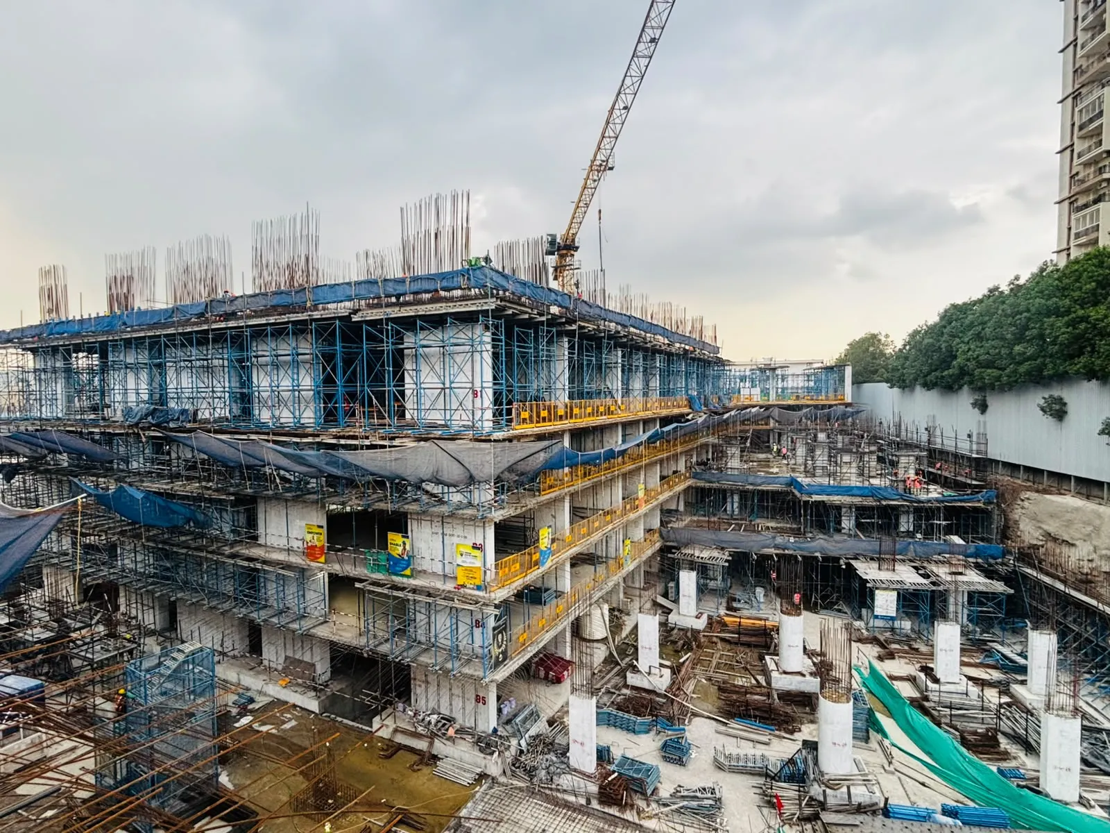 Residential Tower – A - Structure – Ground floor works in progress