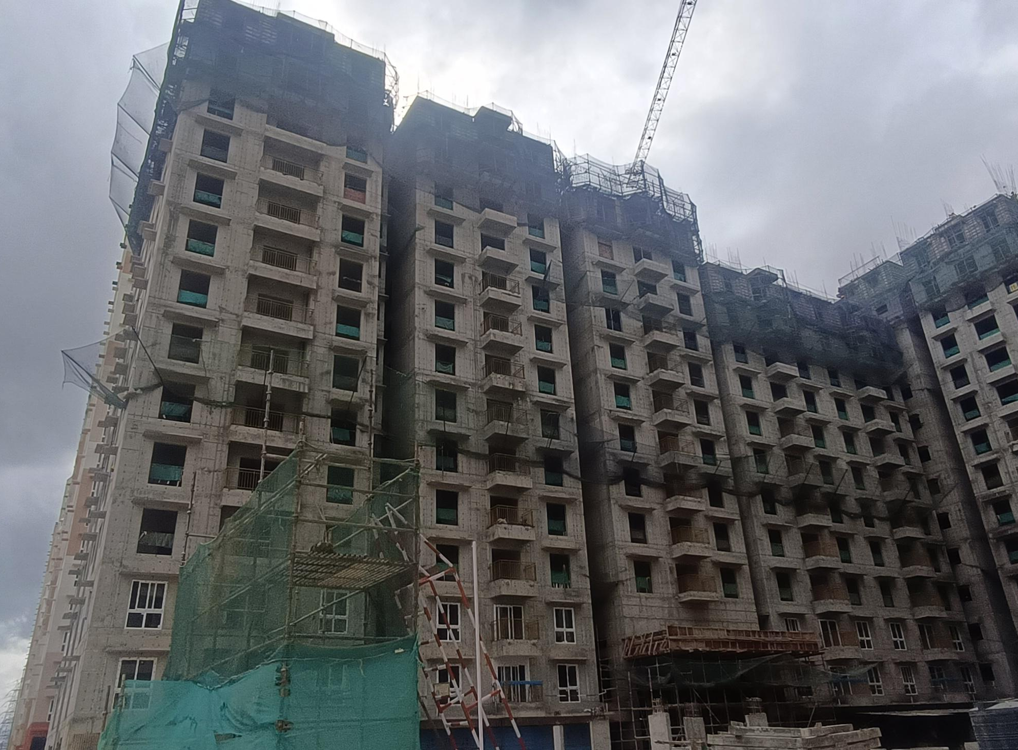 Wing A: 14th floor level structural work in progress