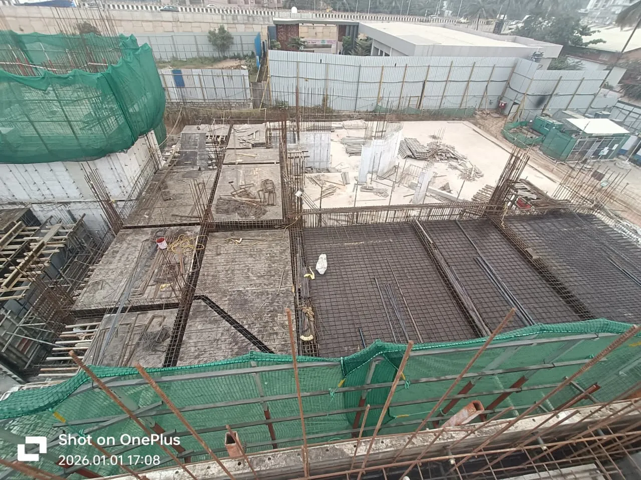 Tower A - 5th Floor Part of the slab Completed 2nd Floor shuttering & Reinforcement work in progress for part of the slab