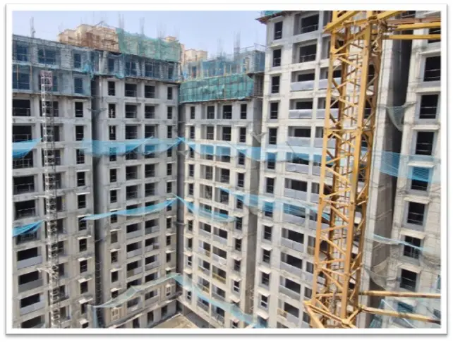 Wing B –13th ,14th 15th& 17th floor slab shuttering WIP