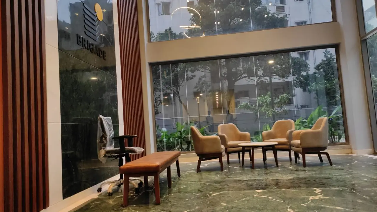 Tower entrance reception area