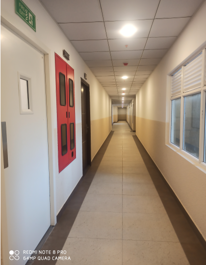 100% Corridors , staircase works completed