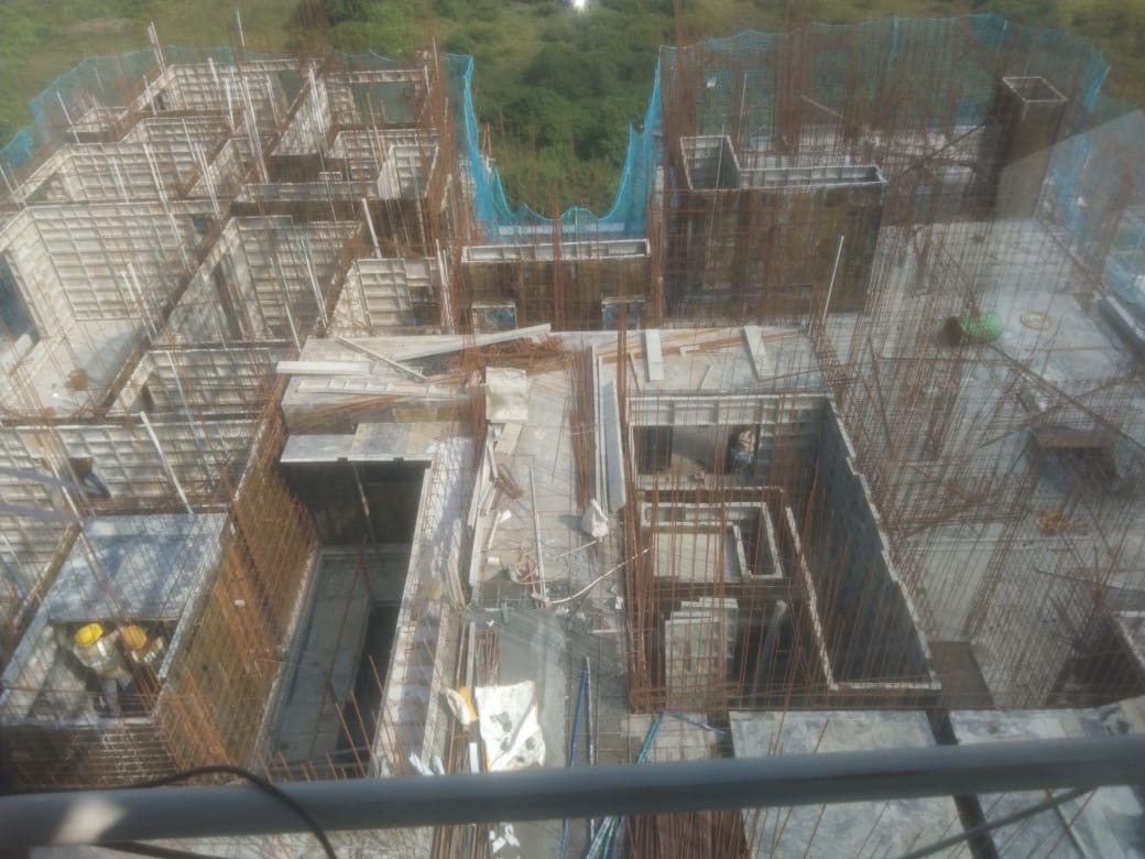 Eight Floor shuttering & reinforcement work  is in progress