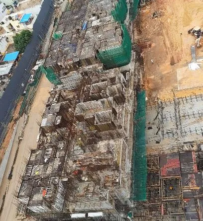 TOWER – A: Ground floor slab completed