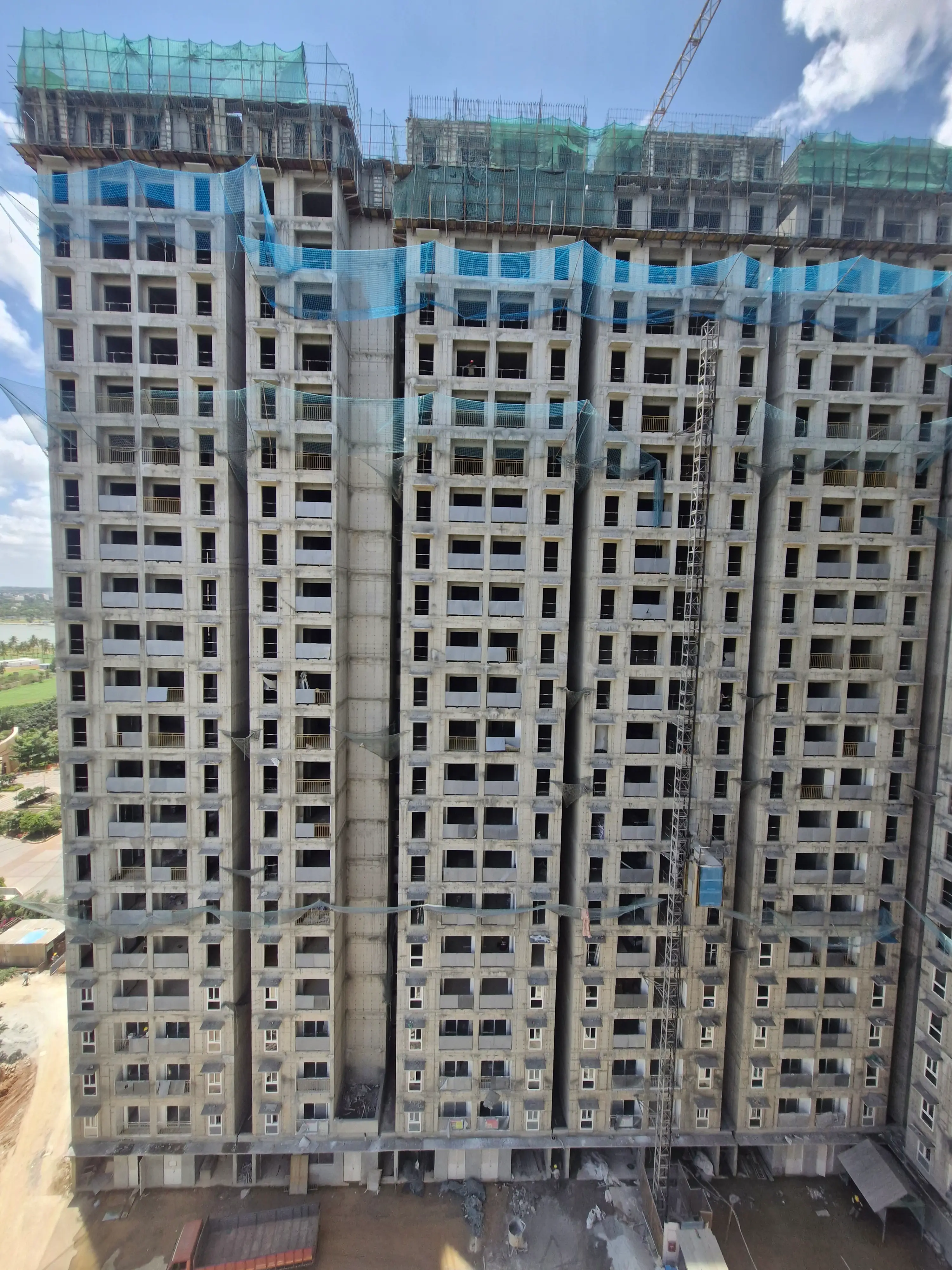 Brigade El Dorado Cobalt - Wing C - Milestone Release -"On Casting of Terrace floor slab" - Status as on 04th
