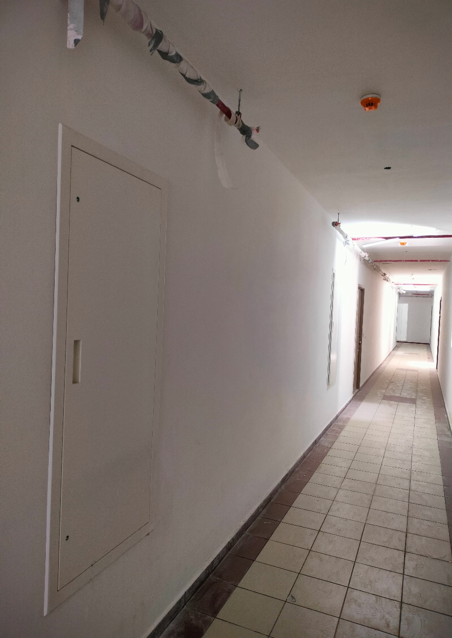 PHE shaft door fixing is completed