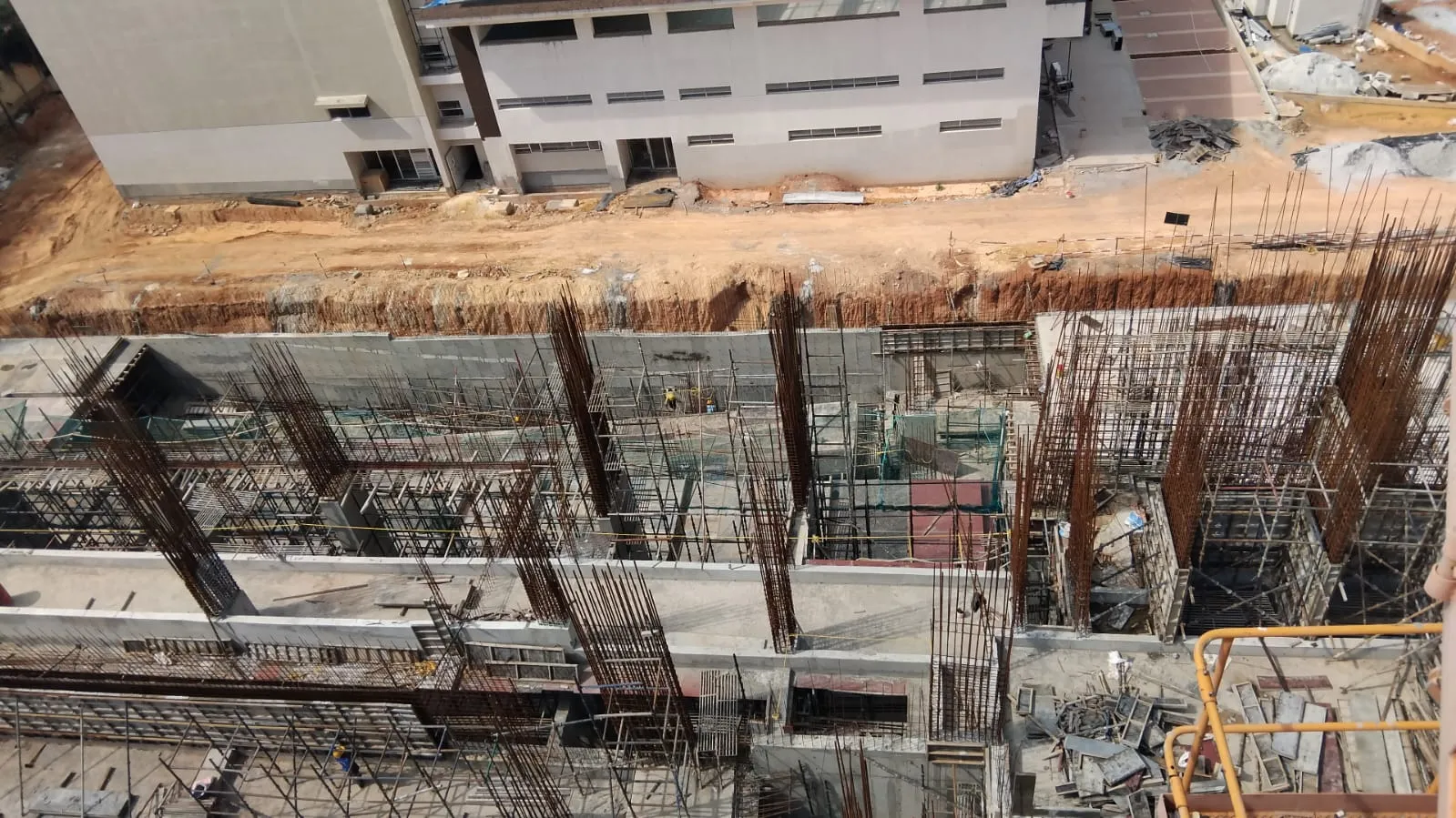 Tower B – second floor shuttering work in progress