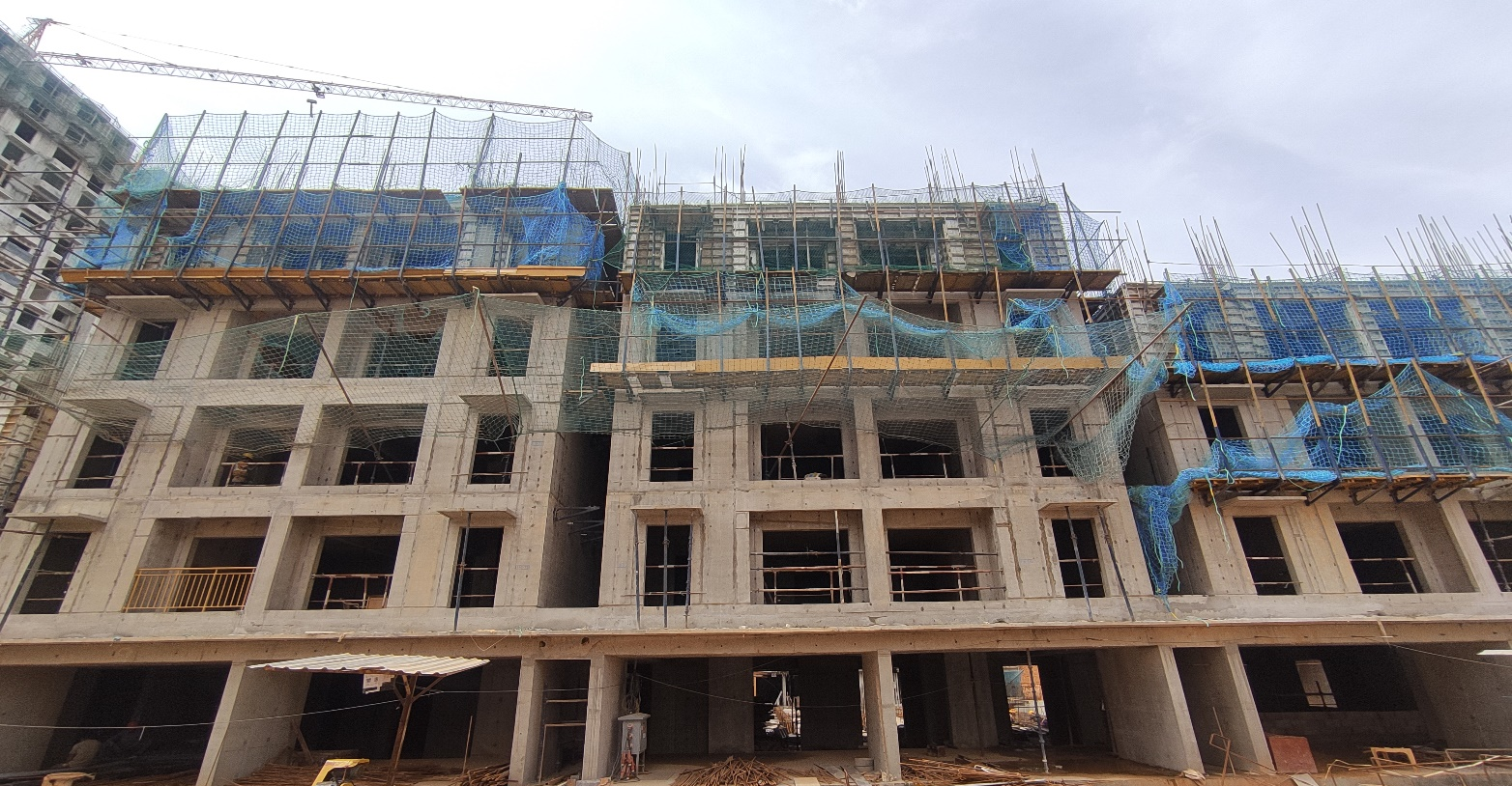 Wing B & C –3rd and 4th floor slab shuttering WIP