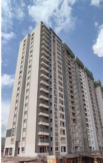Tower D – External Painting activities are in progress.