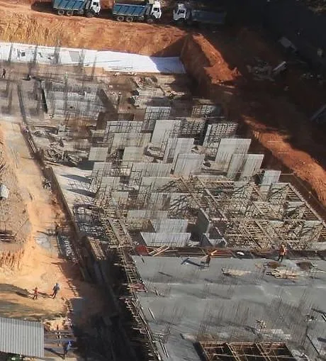 TOWER – C: Raft to Upper basement works in progress