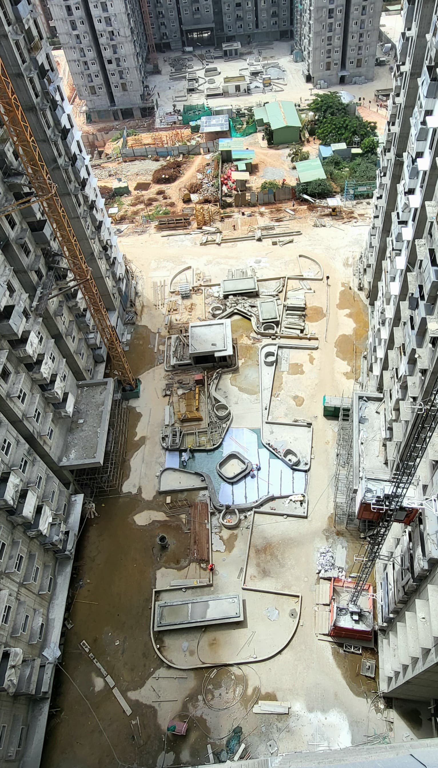 Non tower Area –Waterproofing work in progress.