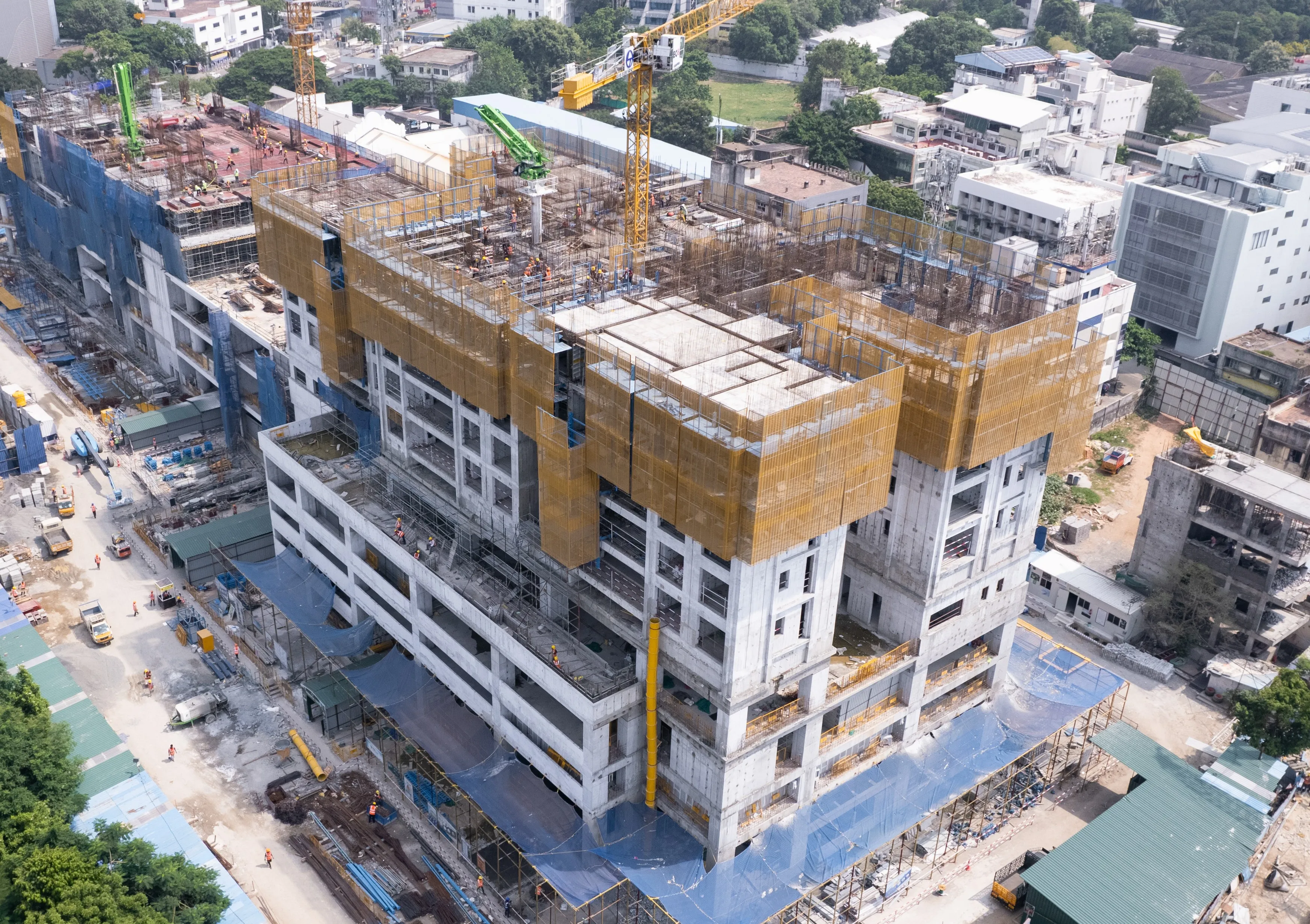 9th floor Slab Work in Progress