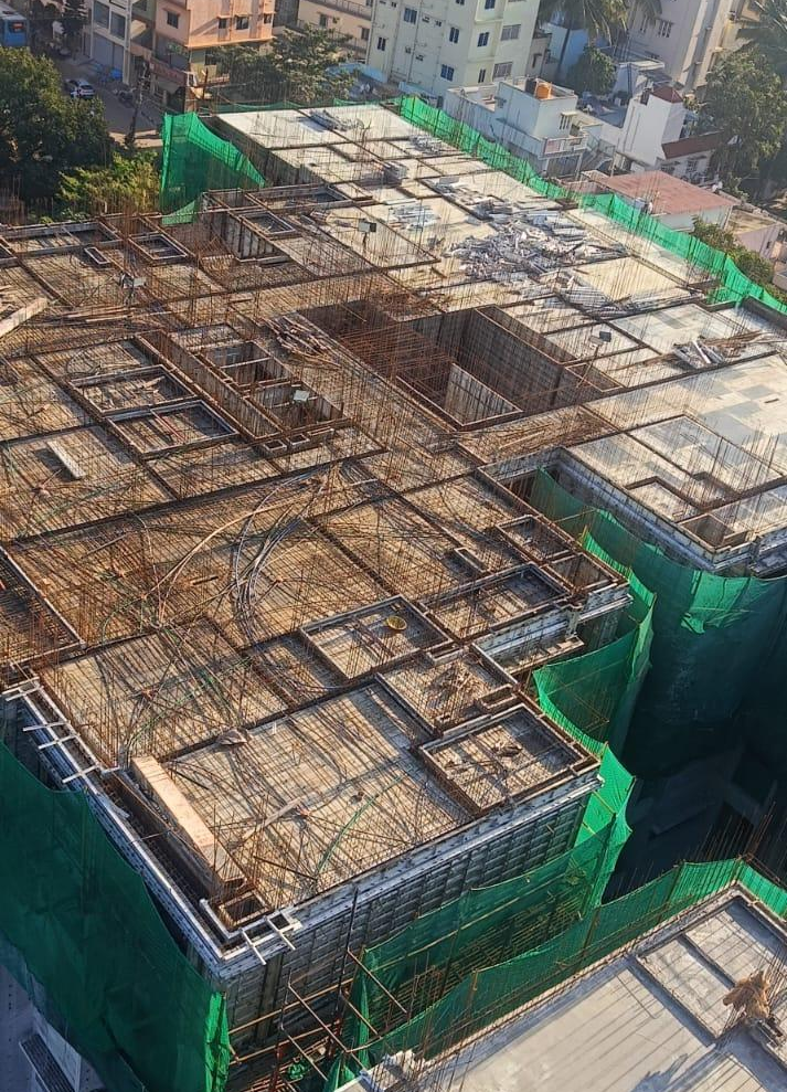 Tower D – 6th Floor Slab Completed; 7th to 8th Floor Wall/Slab in Progress