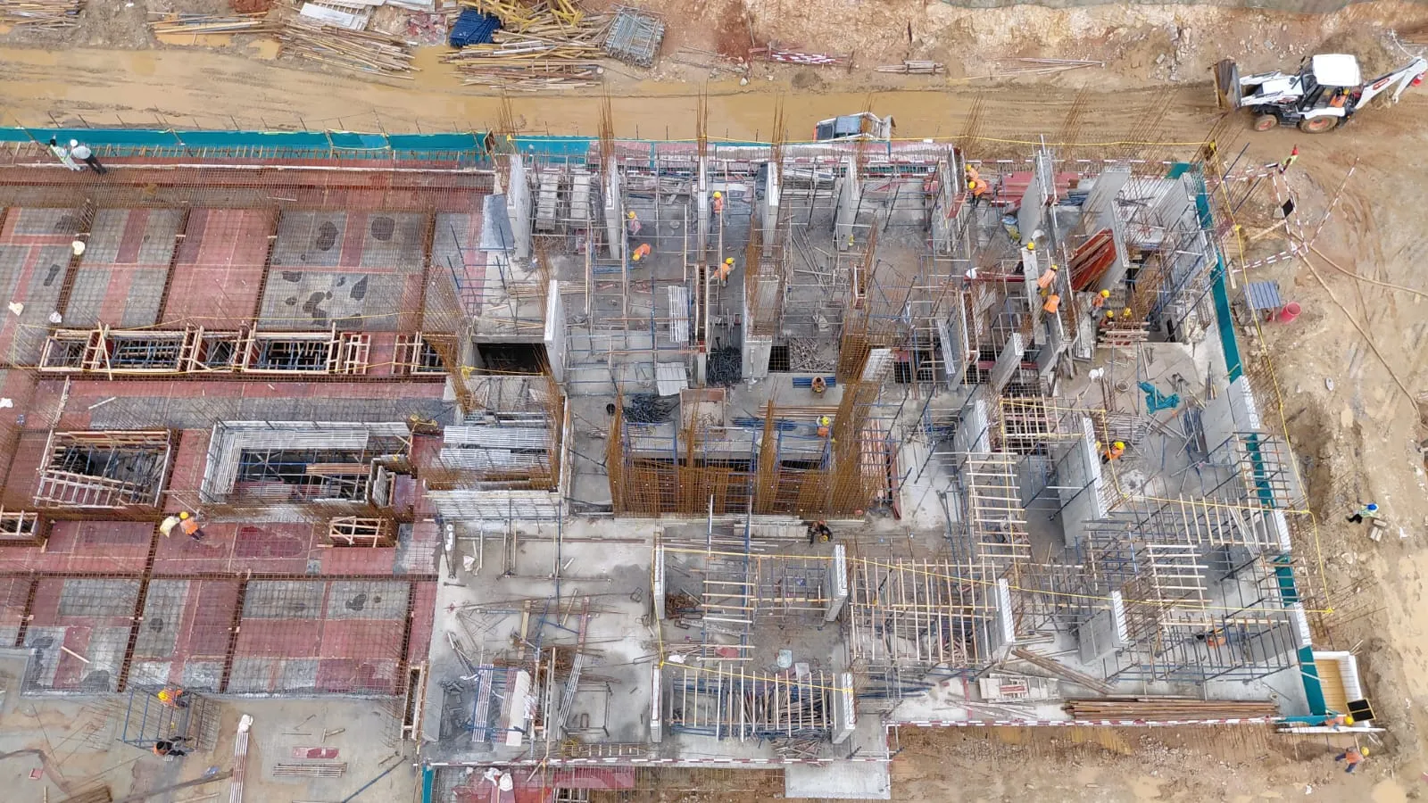 Tower A - Upper Basement slab cast is in the verge of completion Ground floor slab| Shuttering work is underway