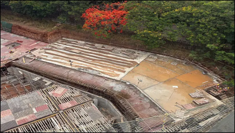 UG sump -2 | podium slab completed.