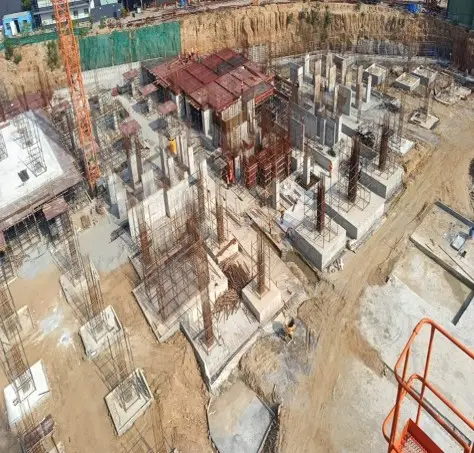 Tower D - Upper basement Slab in progress