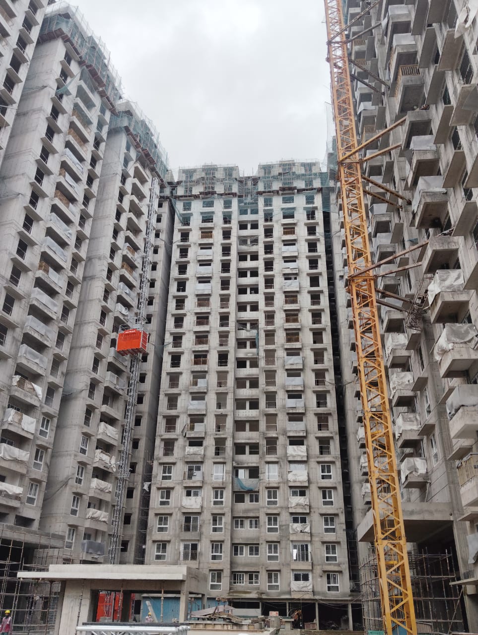 Brigade EL Dorado – Aurum – Wing B – Milestone –“On Casting of Terrace Slab”  - Status as on 26th