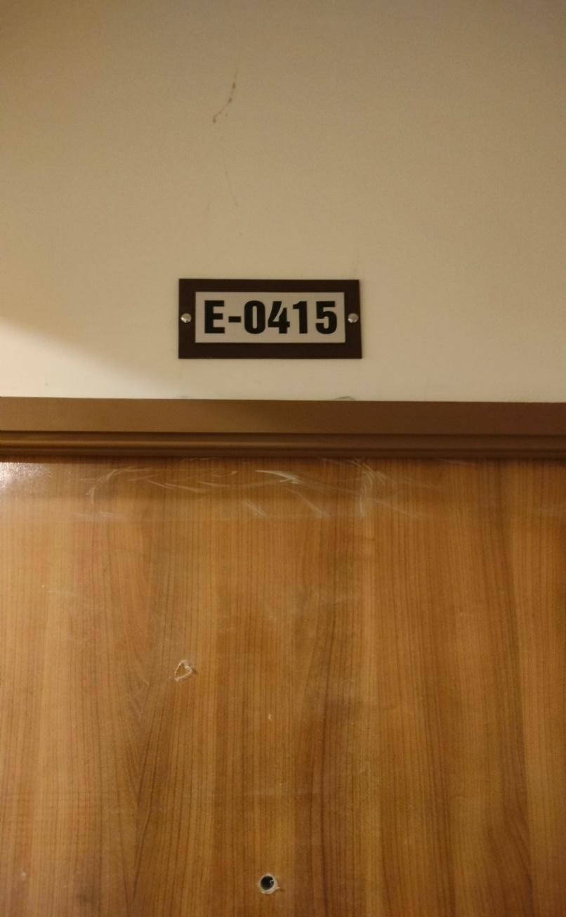 Corridor signage fixing is in progress
