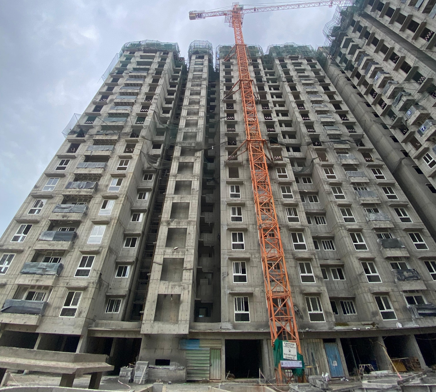 Wing C- 19th Floor slab shuttering WIP