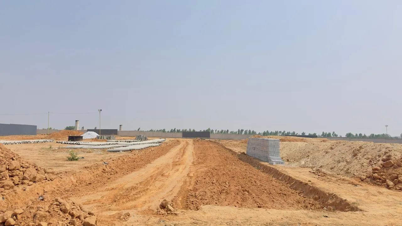 Road formation works in progress.
