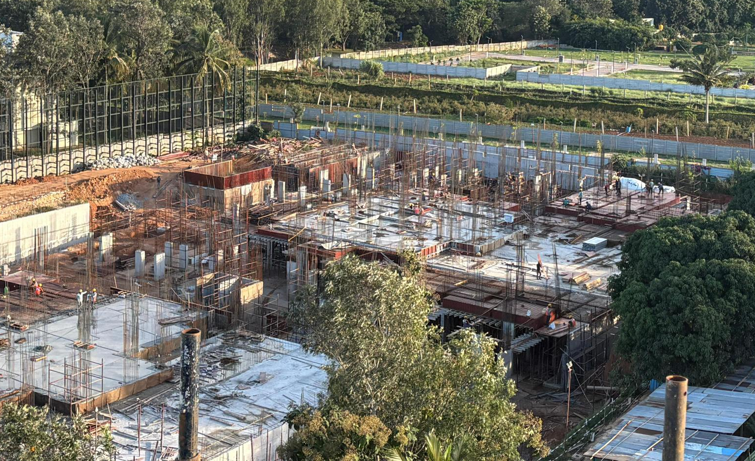 Tower C & D- Ground Floor Slab in Progress
