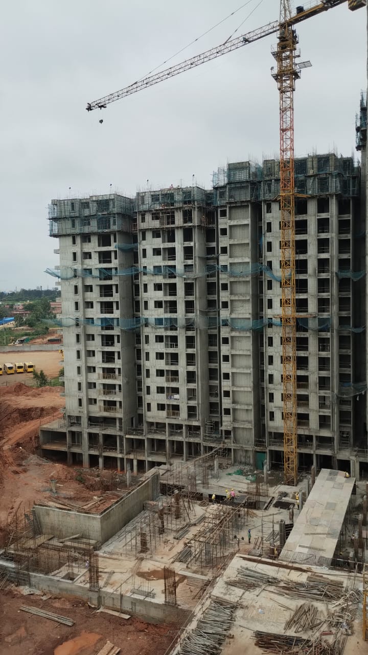 Tower F – Milestone Release- “On Casting of 14th floor slab” – Status as on 22nd