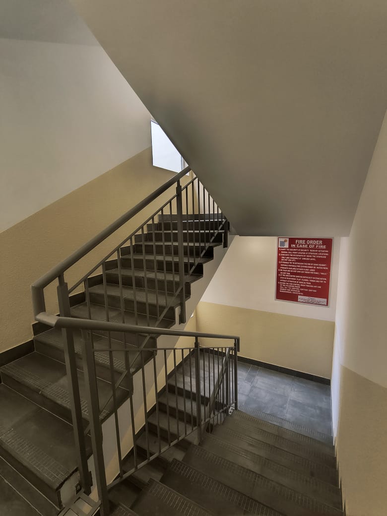 100% Corridors , staircase works completed