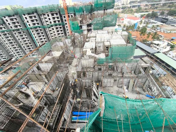 TOWER – I: Tenth floor slab completed.