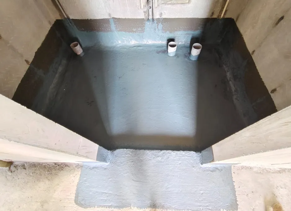 Toilet Waterproofing works in progress