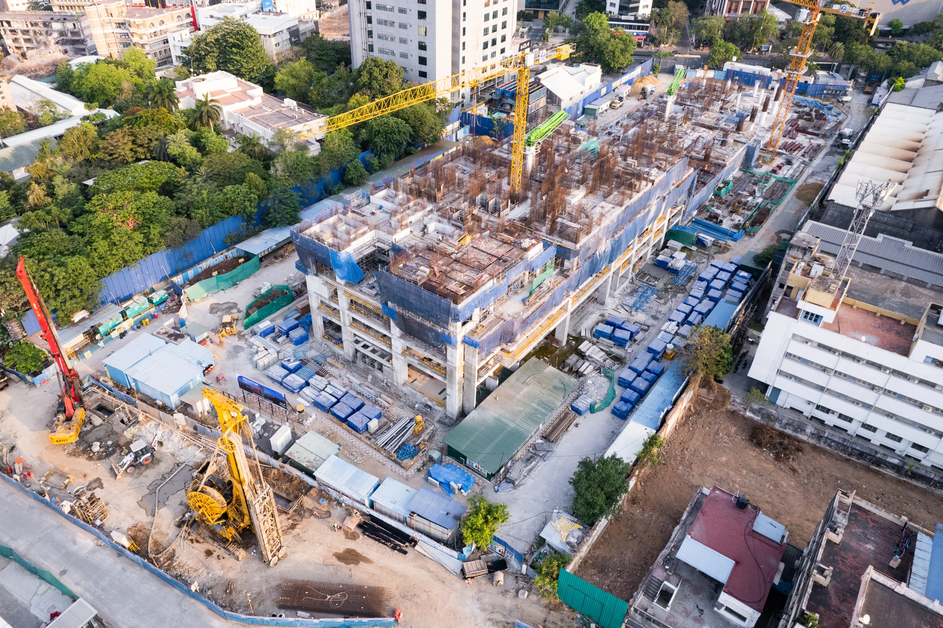 Elevation View ( Level 4 Slab work in Progress )