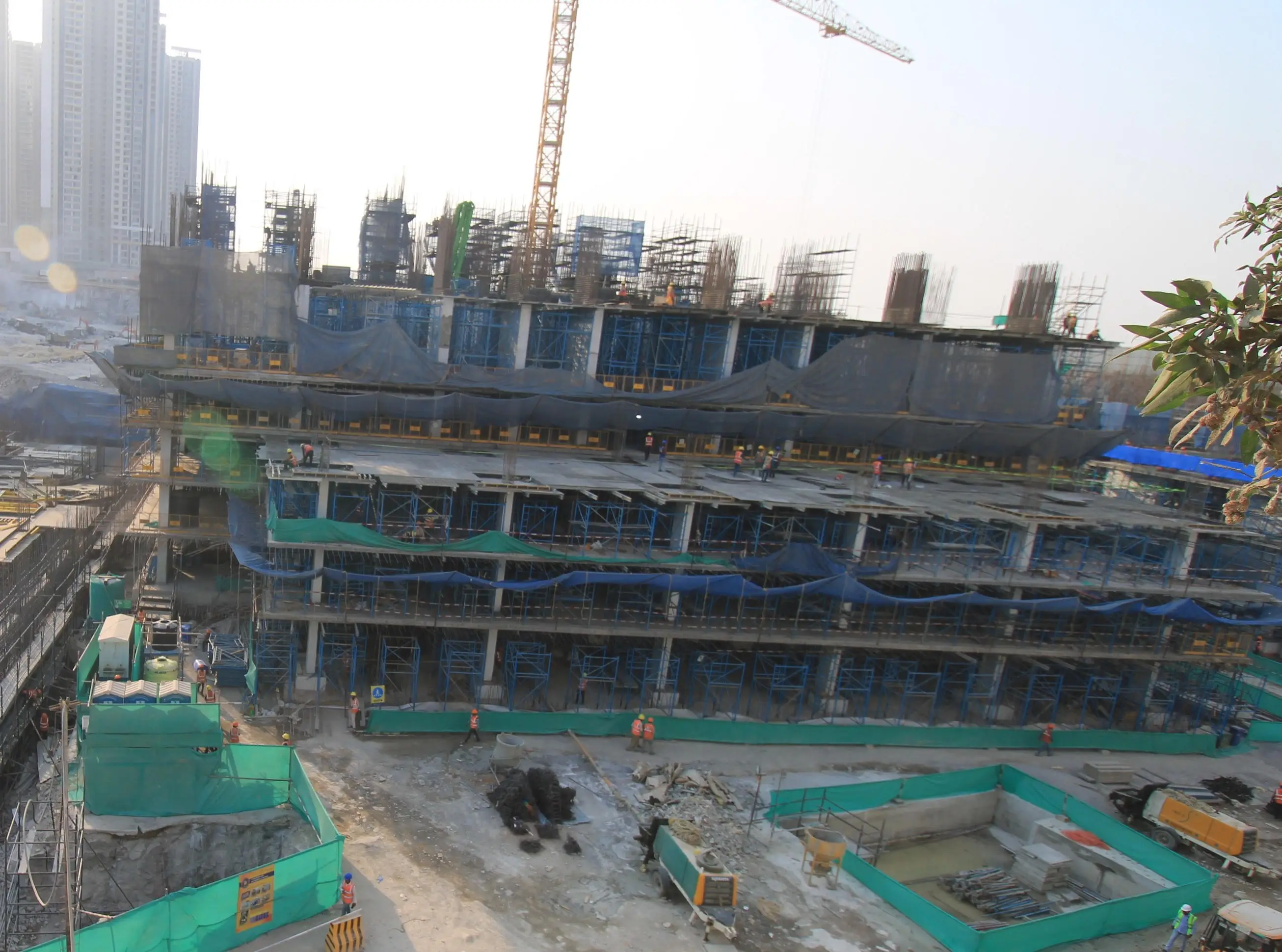 Tower B - "On completion of basement 1 Floor Slab" - Status as on 19th