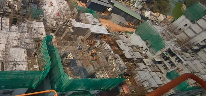 Tower – J:Tenth and Eleventh floor slab casting in progress