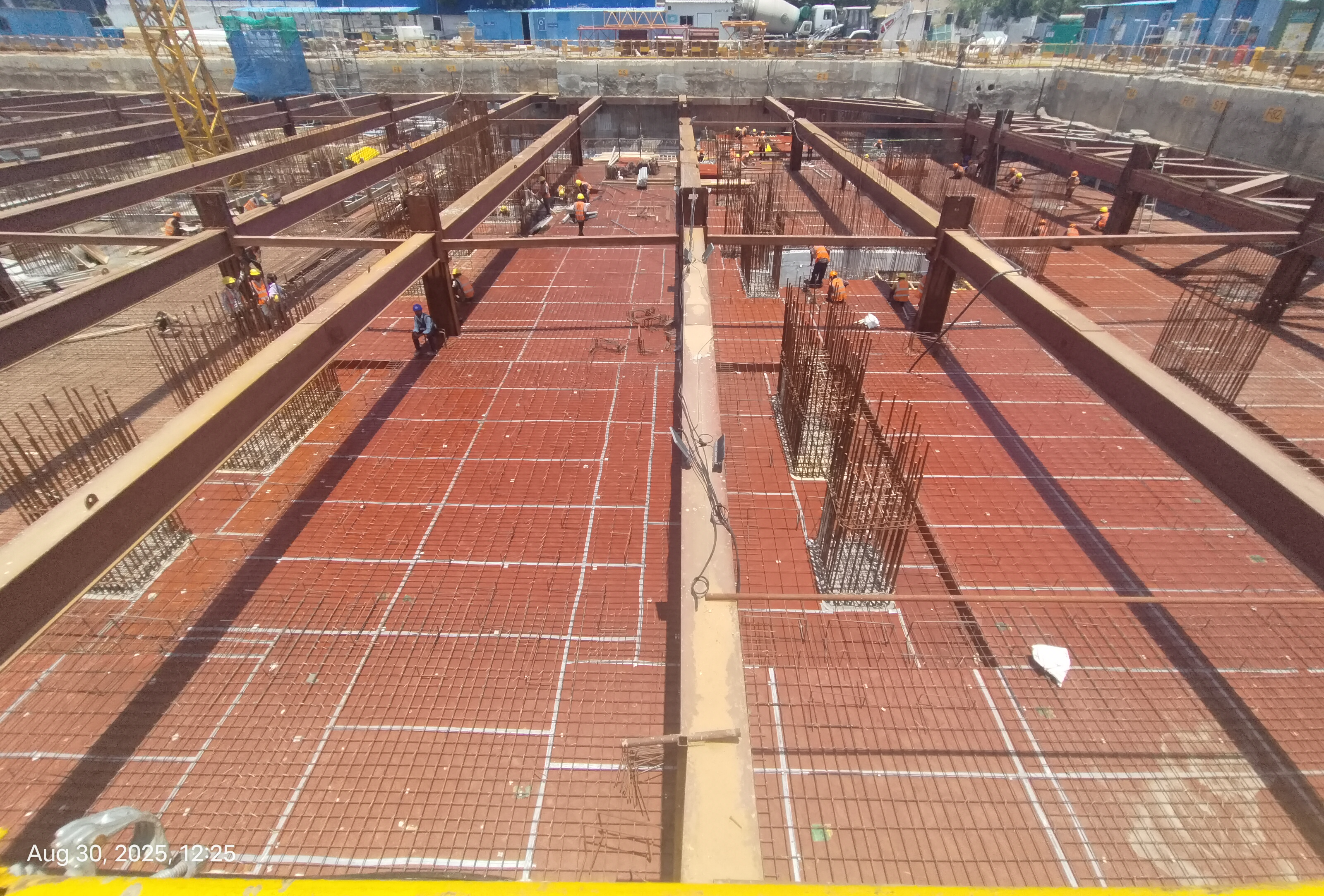 B1 Floor slab shuttering works