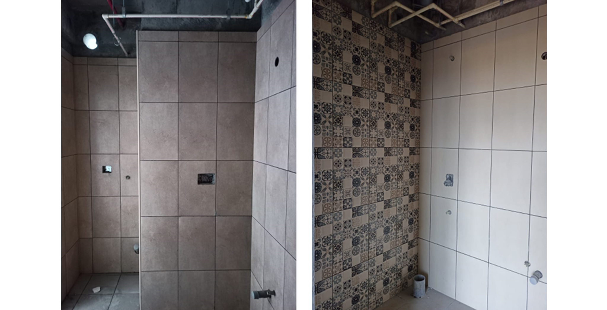 Toilet dado work in progress