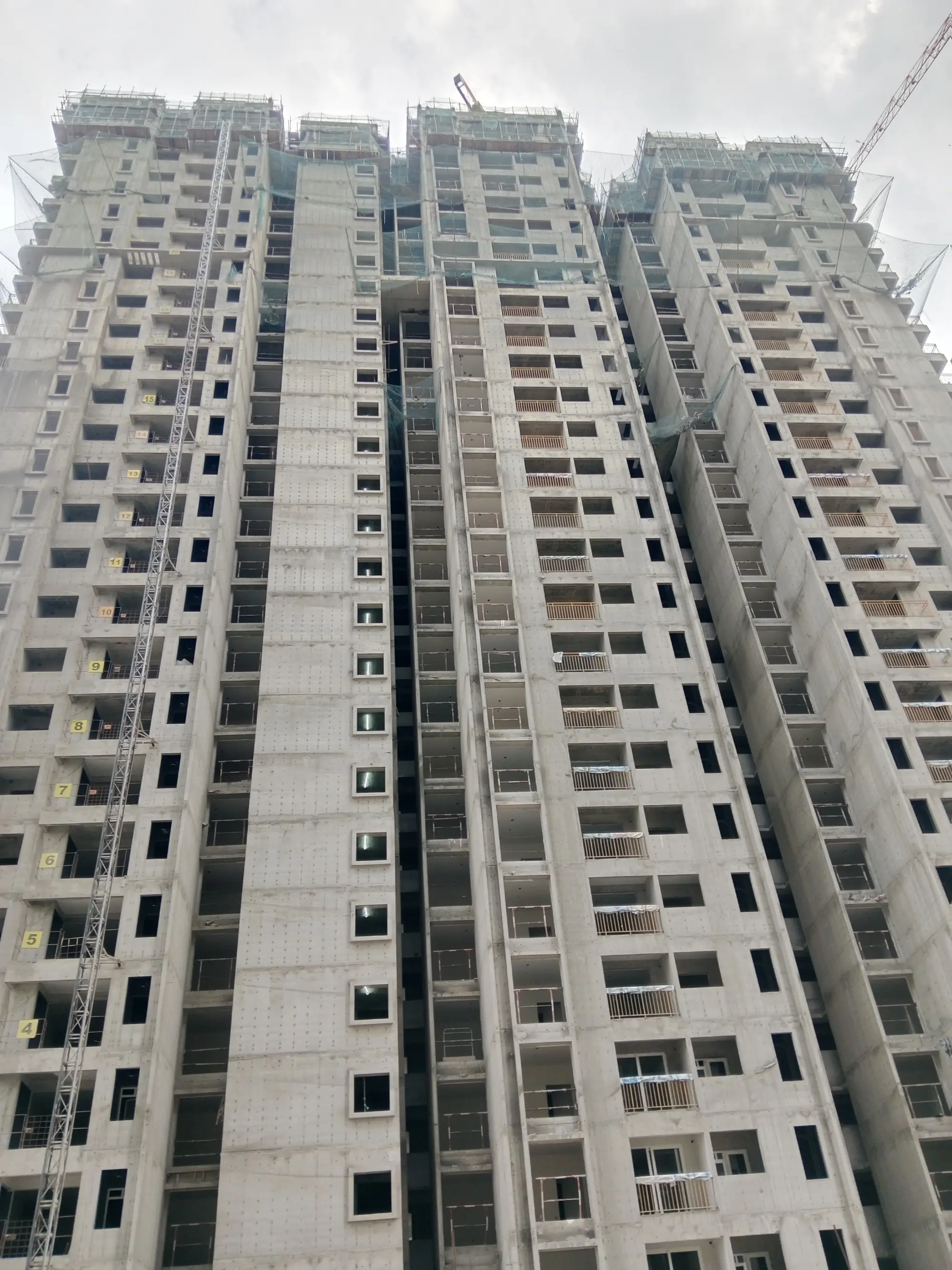 Twenty Seventh Floor shuttering & reinforcement is in progress.