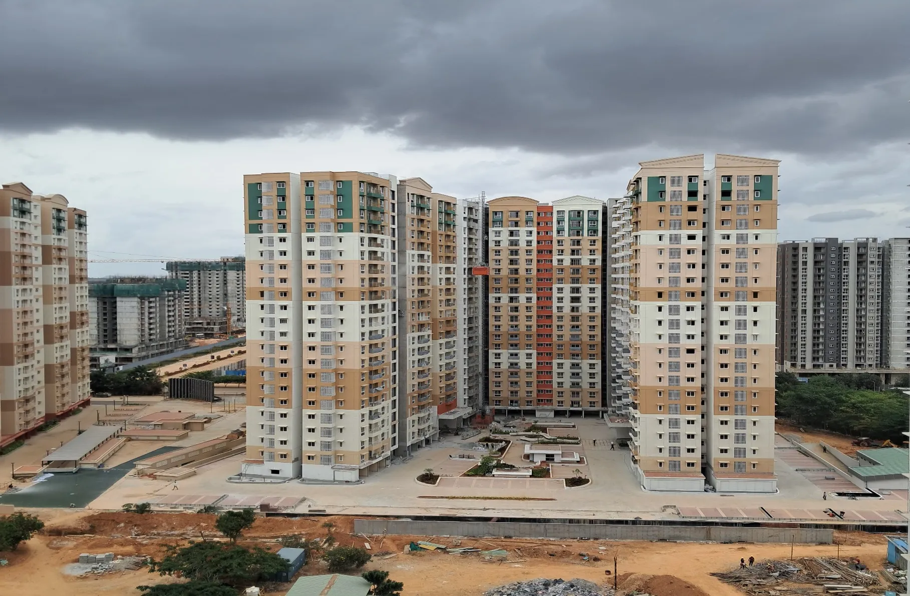External painting work in progress