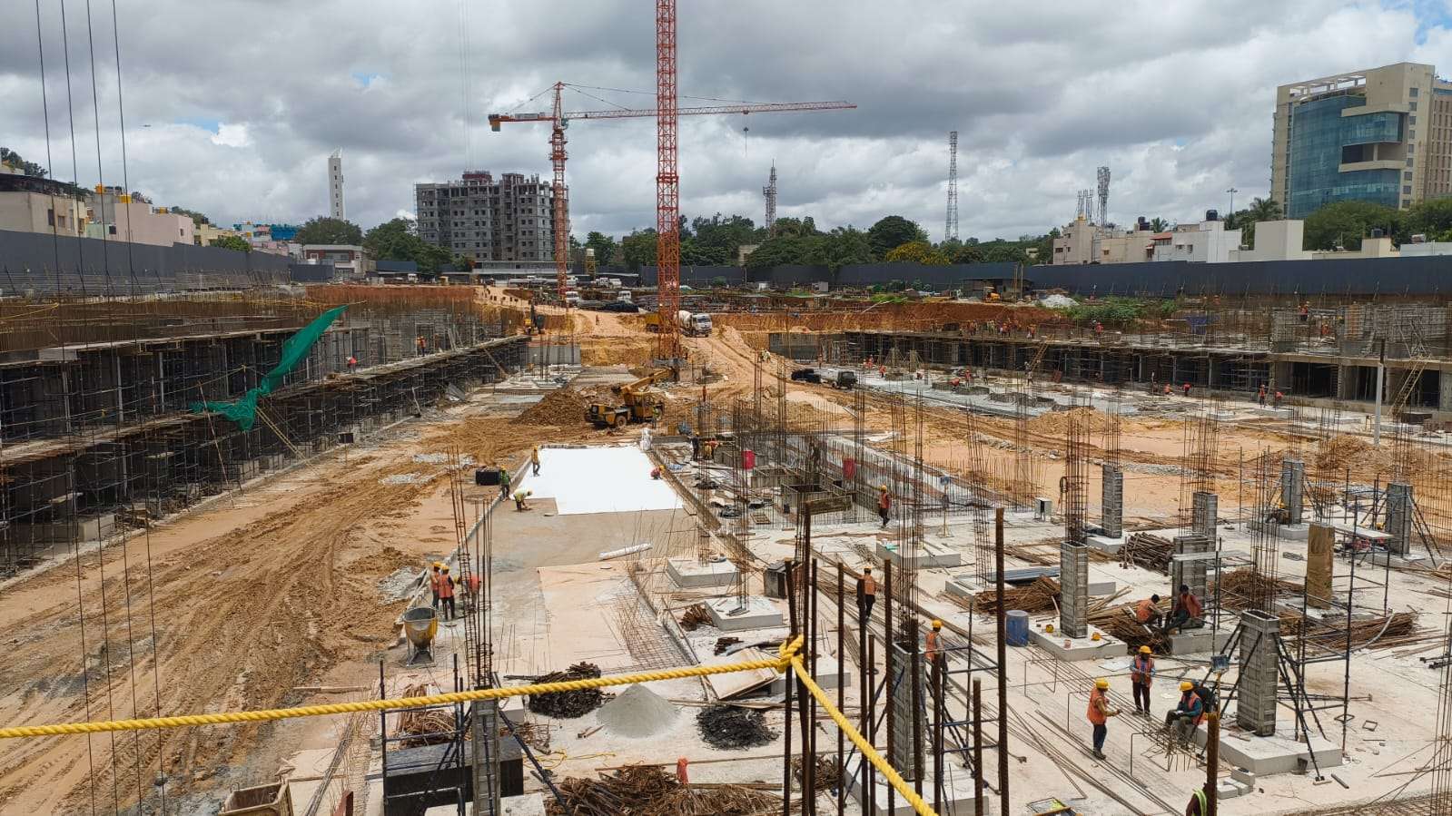 Central Podium: Raft/ Footing works in progress