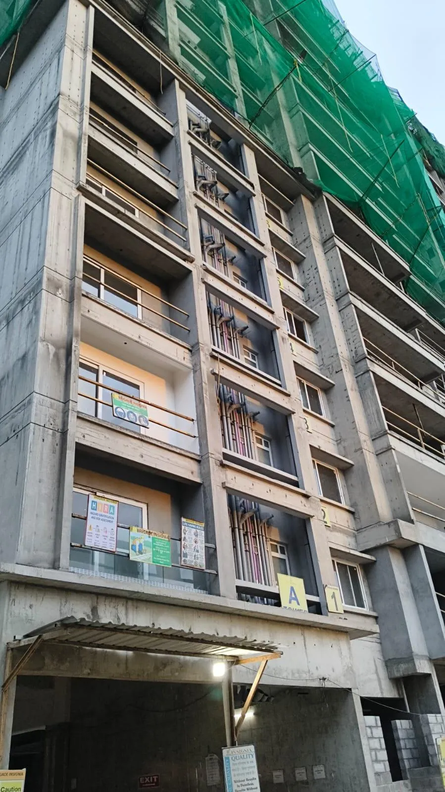 TOWER A – TERRACE FLOOR SLAB IN PROGRESS