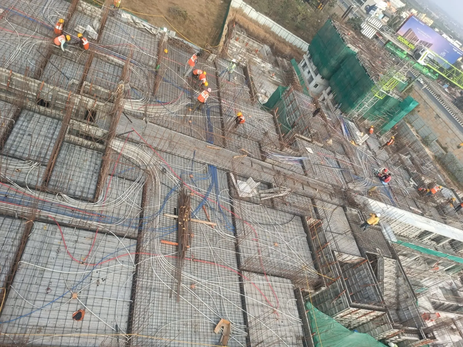 Tower A - 7th Floor | Shuttering & Reinforcement work in progress for part of the slab