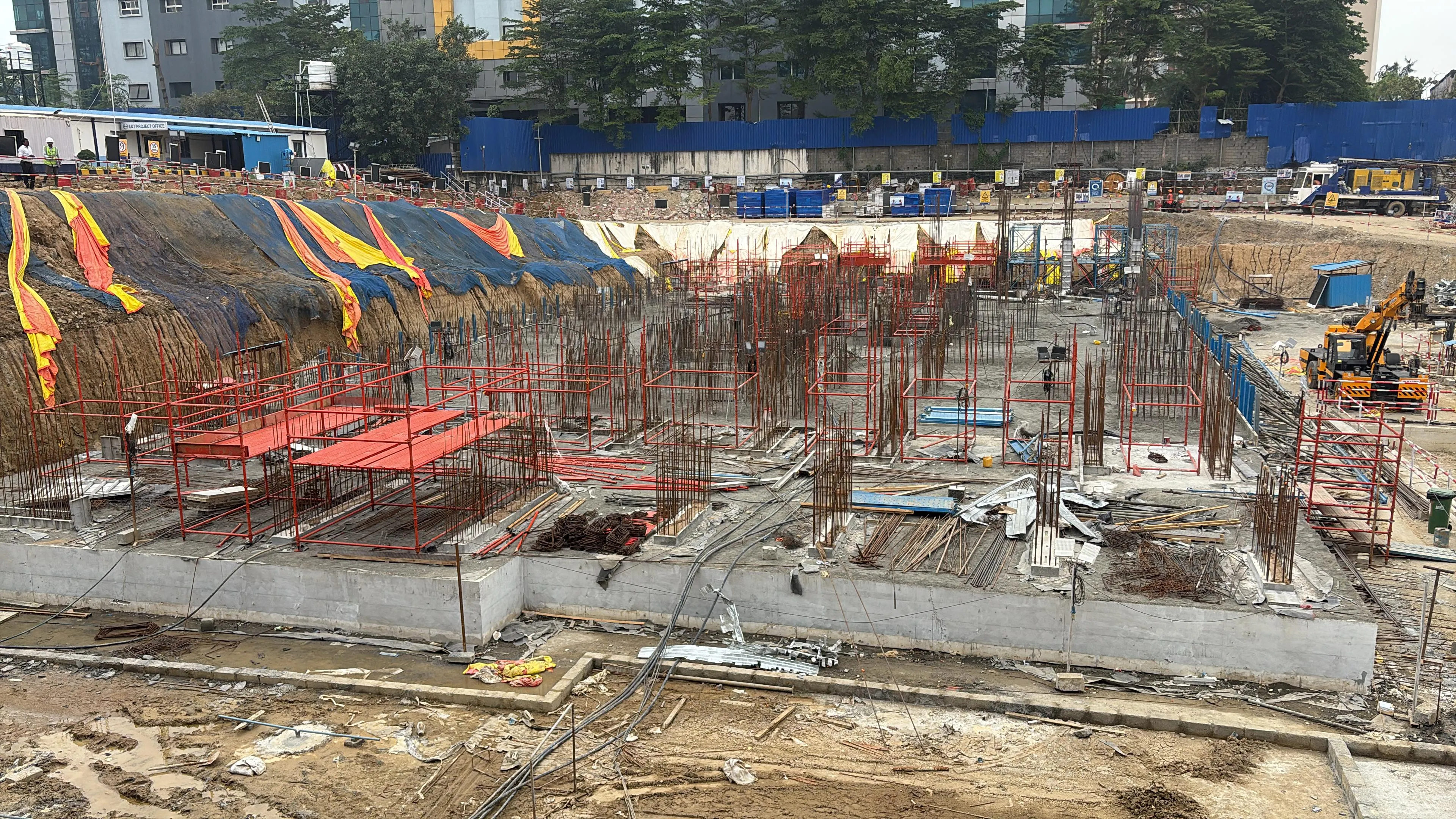 Main Tower – T3, Raft Completed